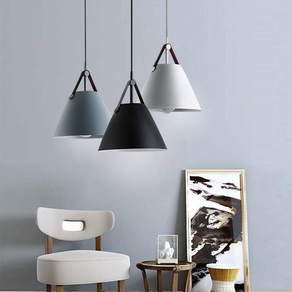 Nordic Conical Metal Pendant Light: Sculptural Scandinavian Ambience for Kitchen Island & Dining Room