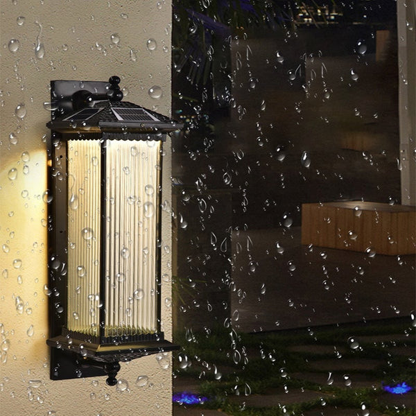 Led Solar Outdoor Wall Lights Waterproof Exterior Lights Backyard Lighting