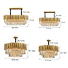 Modern Minimalist Personality Living Room Dining Room Bedroom Led Crystal Chandelier