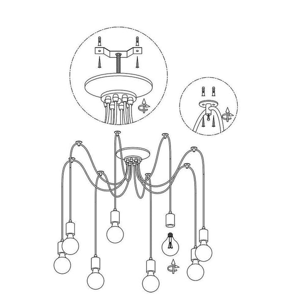 Spider Ceiling Chandelier
