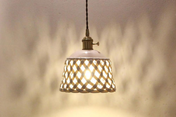Openwork Ceramic Lamp