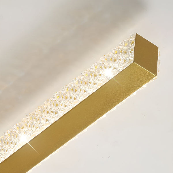 41 Inch Long Linear Acrylic Brilliant Sword Led Wall Sconce