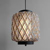 Rattan Waterproof Rustic Modern Outdoor Chandelier Pendants Ceiling Lights