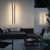 Long Acrylic Led Solar Outdoor Wall Light Waterproof Linear Wall Mounted Lighting
