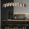 Feathers Glass Modern Chandelier Li002508