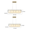 Glass Feathers Dining Room Light Ha098702