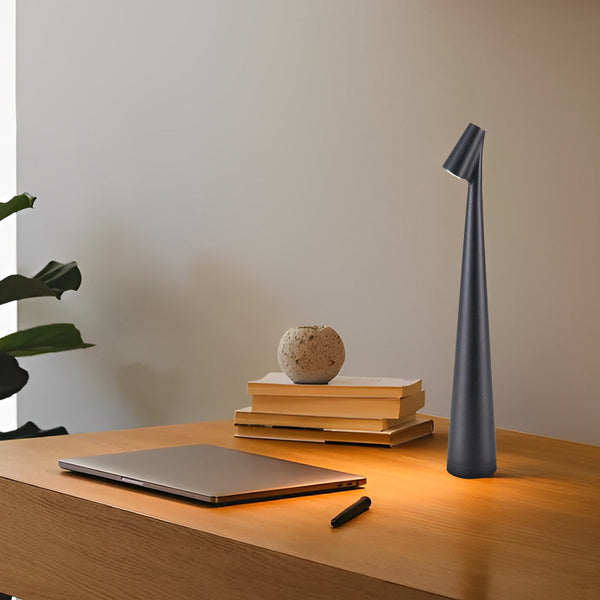 Modern Conical Stem Accent Table Lamp Led