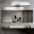 Modern 2 Light Linear Led Wall Lamp With 3 Step Dimming Black Gold Wall Sconce