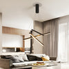 Minimalist Strip Black Modern Chandelier Li002007