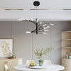 Modern Chandelier Rotating Fireworks Black Gold