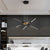 Modern Stepless Dimming Long Strip Sputnik Led Chandelier Gold Black Gold