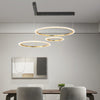 2 3 Circles Rings Three Step Dimming Minimalist Modern Ceiling Light Fixture