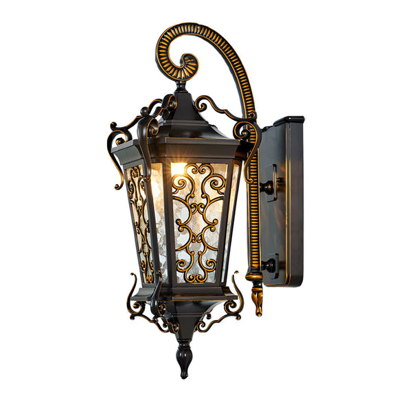Retro Pattern Outdoor Wall Lamp Ha083047
