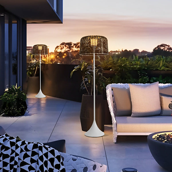 1 Light Mesh Outdoor Floor Lamp