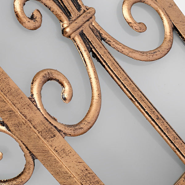 Vintage Pattern Solar Powered Fence Post Light Ha083053