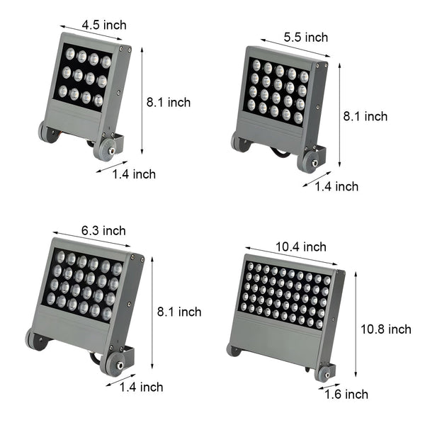 Aluminium Square Led Flood Light 12W 18W 24W 36W
