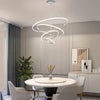 Contemporary Hanging 3 4 Light Tiered Ring Chandelier Chrome