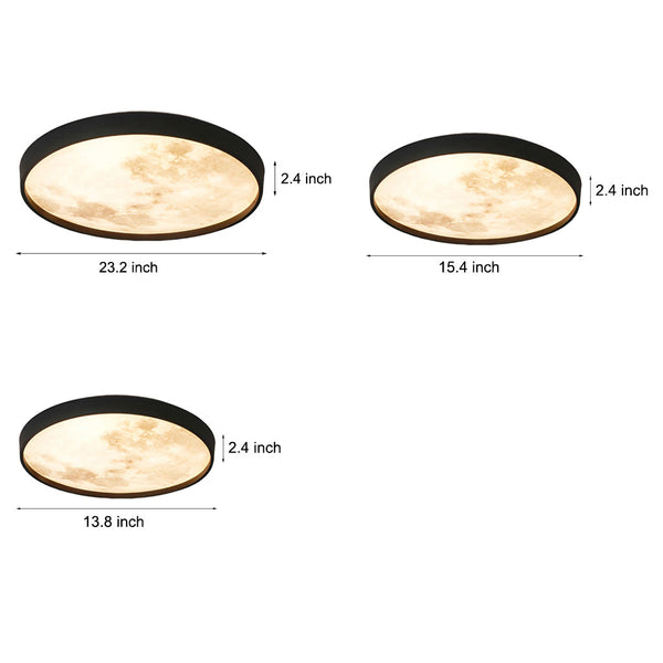 Creative Moon Modern Flush Mount Lighting Li002176