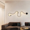 Creative Long Curved Linear Led Modern Wall Sconce Lighting Wall Light Wall Lamp