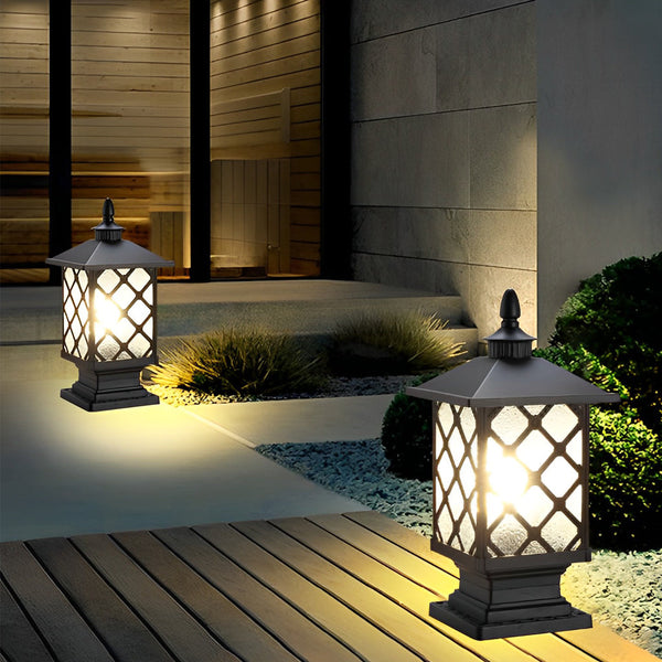 Retro Outdoor Fence Post Lights Ha076240