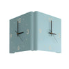 Square Metal Silent Backlit Led Corner Wall Clock Modern Wall Decor