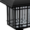 2Pcs Vintage Black Solar Lawn Lights Ha083002