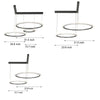 2 3 Circles Rings Three Step Dimming Minimalist Modern Ceiling Light Fixture