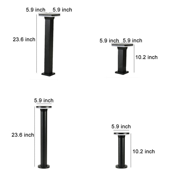 Outdoor Minimalist Round Square Waterproof Led Landscape Lighting Lawn Lamps
