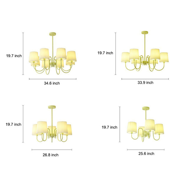 Green Retro French Style Chandelier Li002602