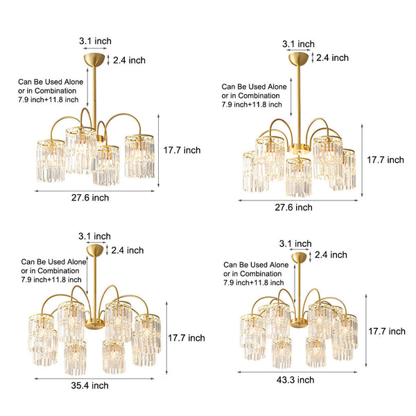 Crystal Shade Luxury Modern Chandelier Ha098708