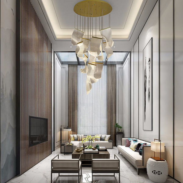 Irregular Curl Led Nordic Chandelier Ha084765