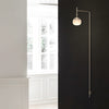 Minimalist Metal Long Pole Arm Tempo Led Wall Sconce