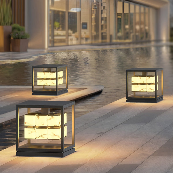Square Led Waterproof Solar Deck Post Lights