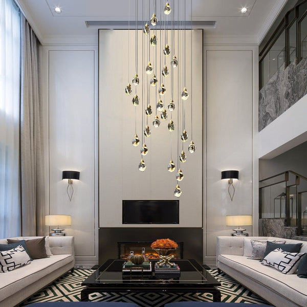 Spiral Duplex Staircase Chandelier Ha085019