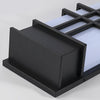 Retro Rectangular Black Outdoor Wall Lamp Li002110