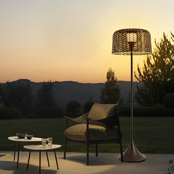 1 Light Mesh Outdoor Floor Lamp