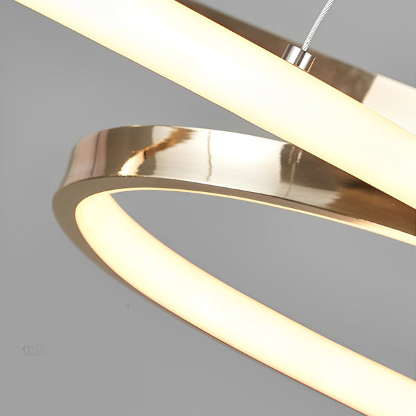 Wavy Double Ceiling Hanging Lamp Li002264