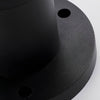Round Black Solar Fence Post Light Ha082917