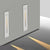 Vertical Motion Sensor Led Stair Light Wall Recessed Contemporary Lighting For Indoor And Outdoor Steps