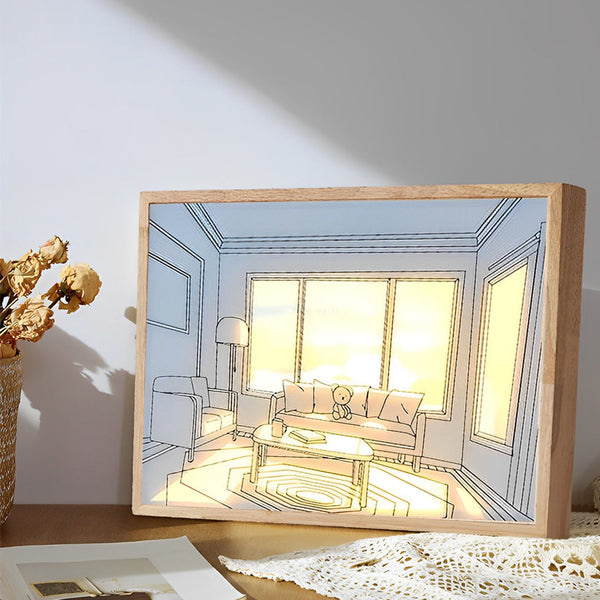 Ins Dimmable Led Painting Night Light Ha090908