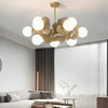 Nordic Chandelier Multicolored Board Art Branch Style Pendant Lights