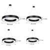 Round Ring Hanging Profile Light Suspended Office Led Pendant Light For Gyms