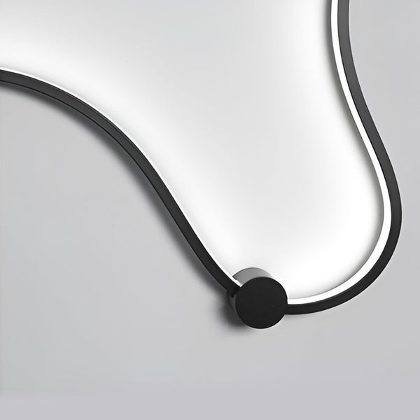 Creative Long Curved Linear Led Modern Wall Sconce Lighting Wall Light Wall Lamp