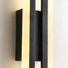 Modern 2 Light Linear Led Wall Lamp With 3 Step Dimming Black Gold Wall Sconce