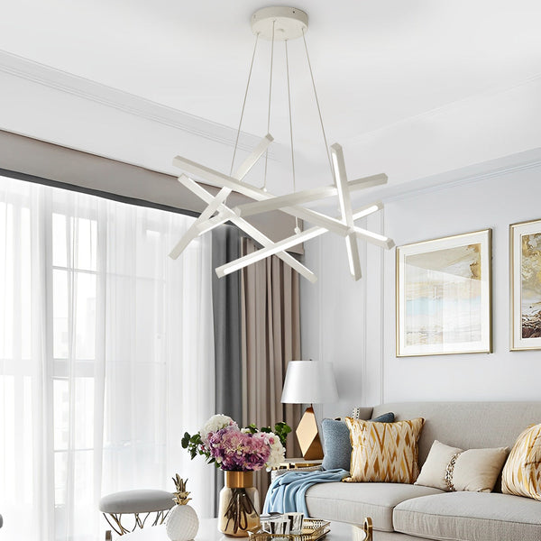 8 Light Modern Led Sputnik Chandelier Stylish Island Lighting For Kitchen Dining Room