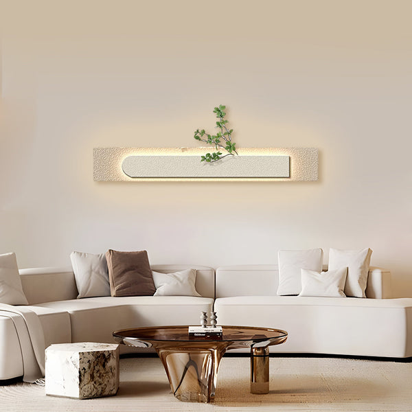 Rectangular Three Dimensional Sandstone Usb Remote Led Wall Lamp Painting