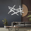 8 Light Modern Led Sputnik Chandelier Stylish Island Lighting For Kitchen Dining Room