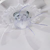 Flower Shaped Three Step Dimming Led Nordic Ceiling Fan Lights