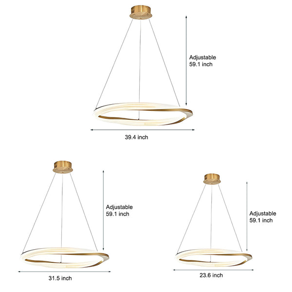 Creative Rings Luxury Nordic Chandelier Ha098950