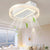 19 7 In Nordic 6 Speeds Bladeless Ceiling Fan With Led Light Remote Control